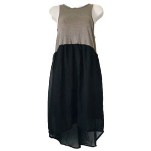 Gray Dress Slip with Black Skirt